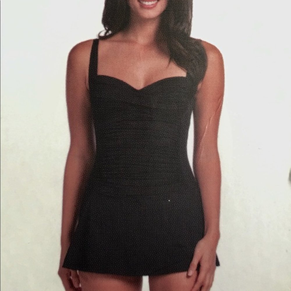 ROSE MARIE REID Sweetheart One Piece Swimsuit with Skirt size XL